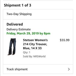 Ladies Stetson Jeans -  New from Amazon w/ tags